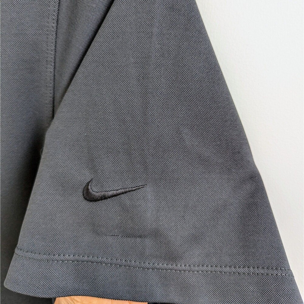 Nike Golf Gray Dri Fit Polo Shirt Men's XL - Picture 4 of 9